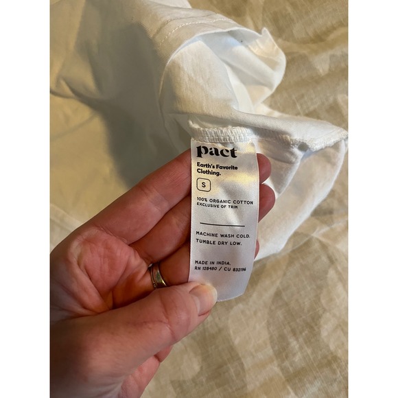 Pact love heart t shirt women's‎ small - Picture 4 of 8